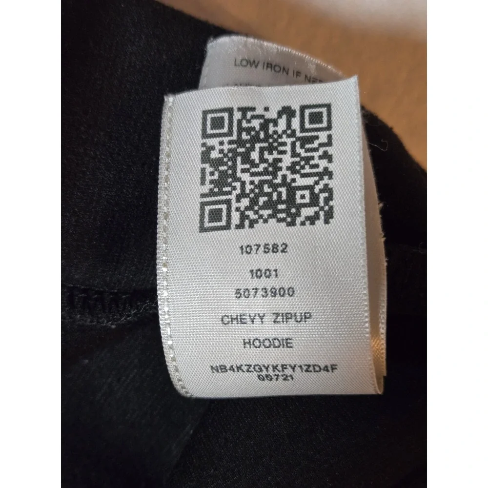 True Religion Mens Small Full‎ Zip Sweatshirt/Jacket Black/Red Logo Patch